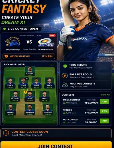Hero11 (hero11) fantasy cricket & matchday visual 3
